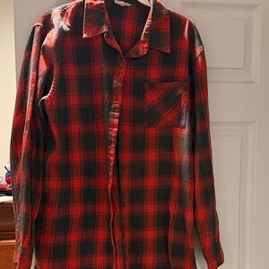 Red and Black Plaid Women’s Shirt